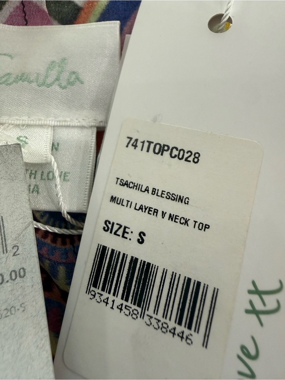 Camilla Multicolor Beaded V-Neck Spaghetti Strap Camisole - Picture 11 of 12